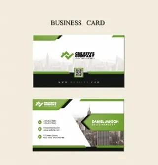 绿色商务名片