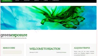 绿区无辐射日志网页模板