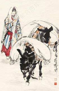 赶驴图图片 赶驴图图片