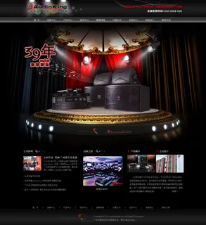 声皇音响网站首页设计