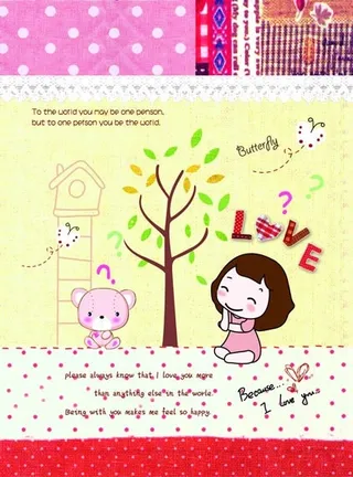 布纹小女孩物语 本本封面设计4