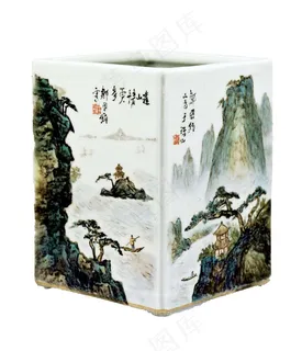 笔筒办公用品免抠素材PSD分层