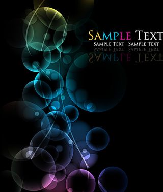 幻彩气泡背景矢量素材图片