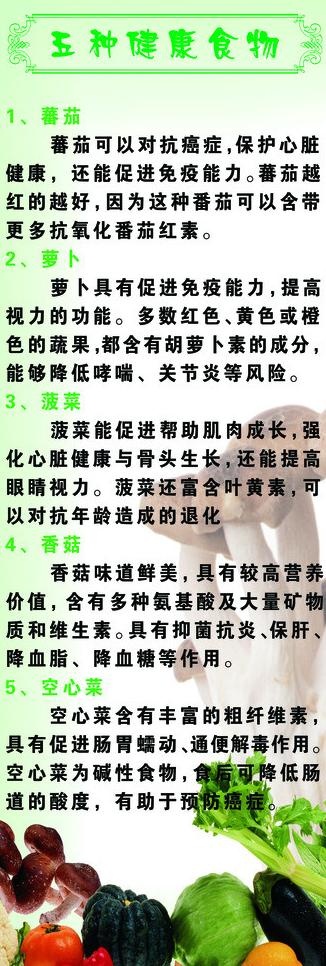 x展架 健康饮食图片