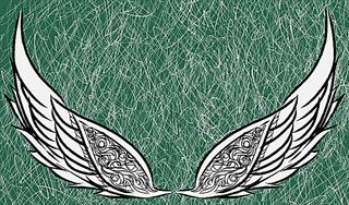 矢量翅膀背景素材