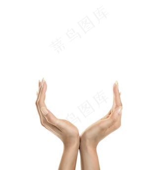 美丽的双手托起