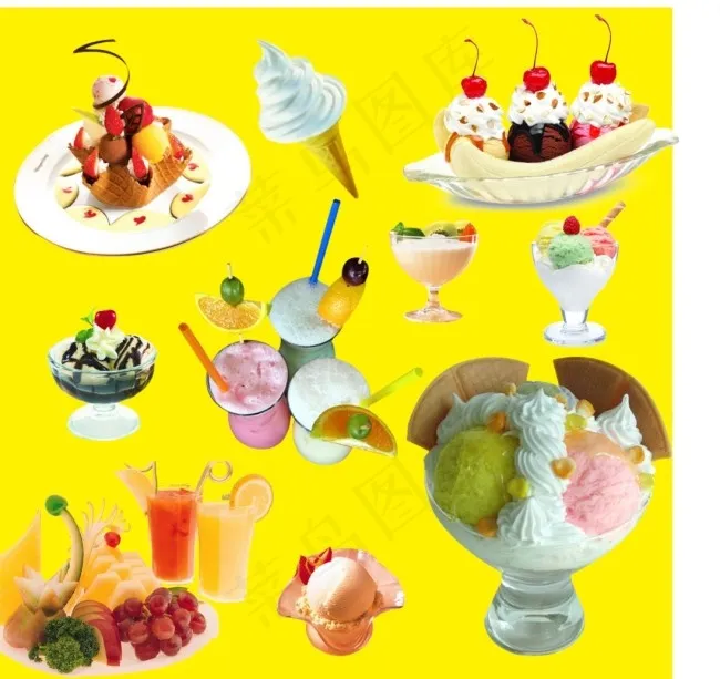 冰激凌图片(4266X4266(DPI:300))psd模版下载