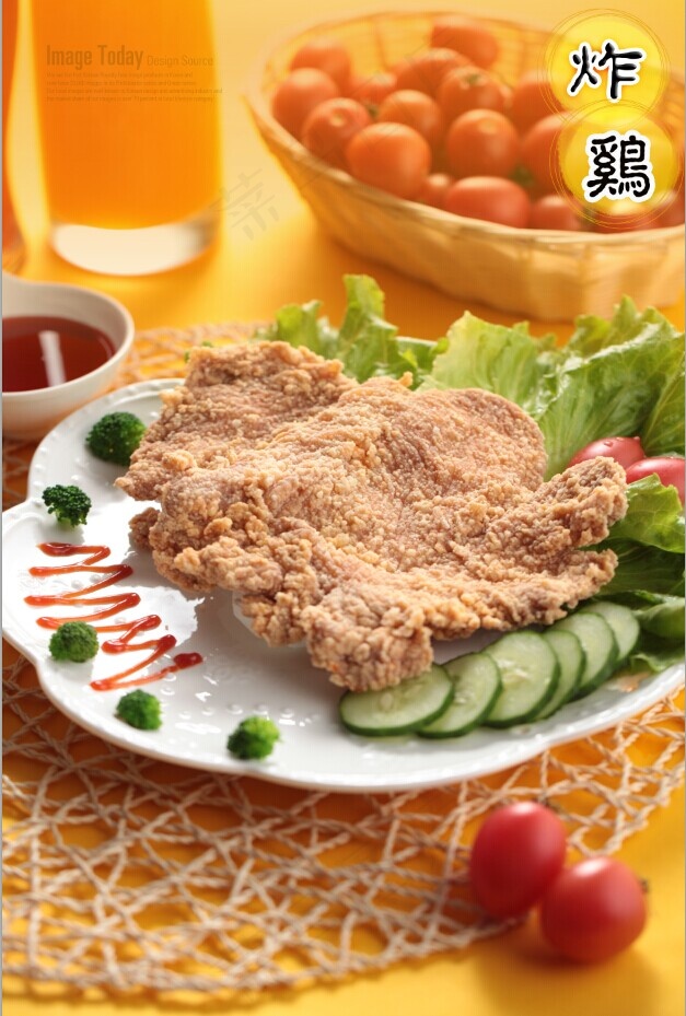 炸鸡美食大图炸鸡海报