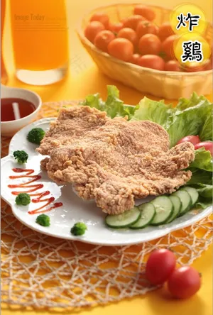 炸鸡美食大图炸鸡海报