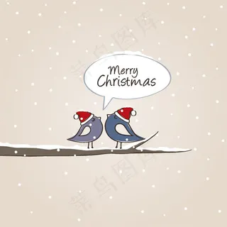 卡通圣诞插画01—矢量素材