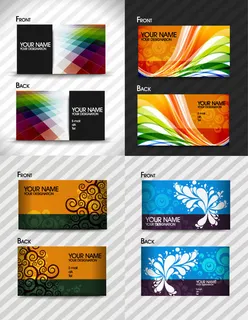 精美名片设计矢量素材