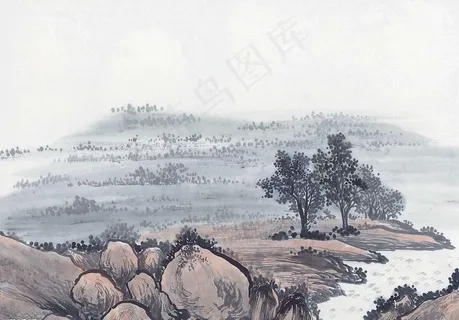 水墨山水画图片