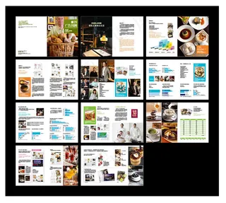 美食餐饮店酒手饮料牌介绍图片下载