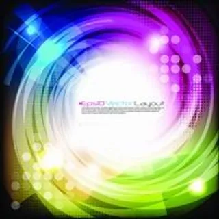 梦幻光斑背景矢量素材