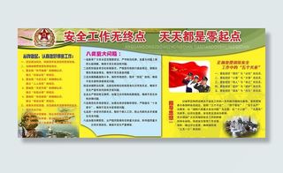 部队安全工作日展板图片