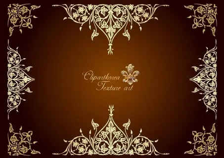 金色欧式花纹