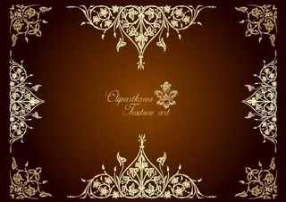 金色欧式花纹