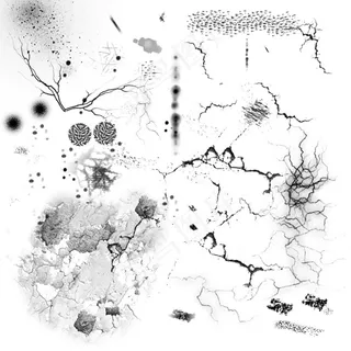 高清晰裂痕笔刷 高清晰裂痕笔刷
