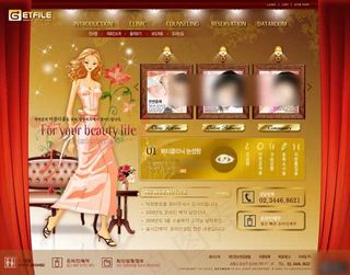 金色整形美容机构网页模板