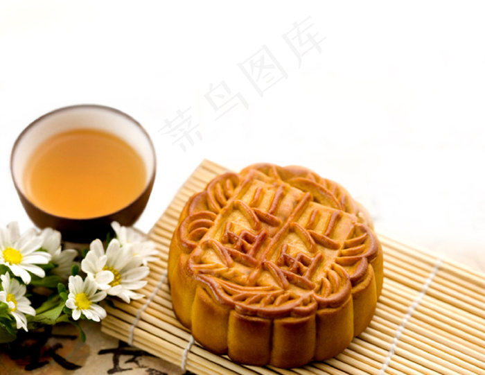 月饼与茶psd模版下载