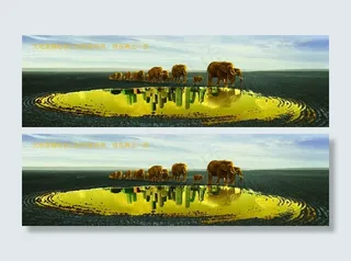 生态自然创意地产广告PSD分