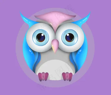 卡通 猫头鹰 动画卡通