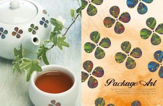 居家生活幸运草花纹杯子图片