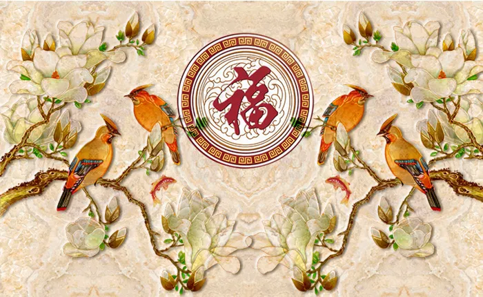 兰花大理石背景墙图片(9071X5669(DPI:72))psd模版下载