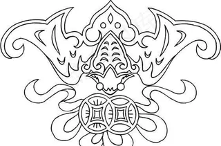 吉祥图案 黑白 中华传统 矢量 AI_0007