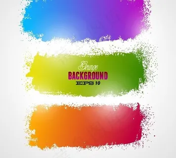 幻彩创意横幅矢量背景