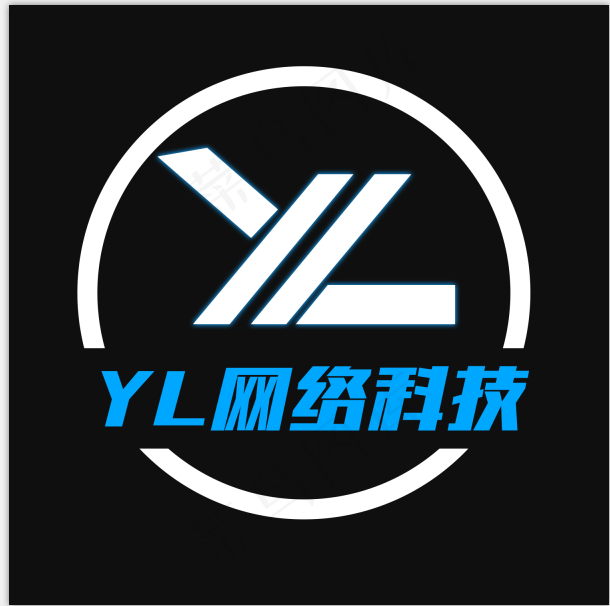 YL网络科技有限公司工作室logo图标图案psd模版下载