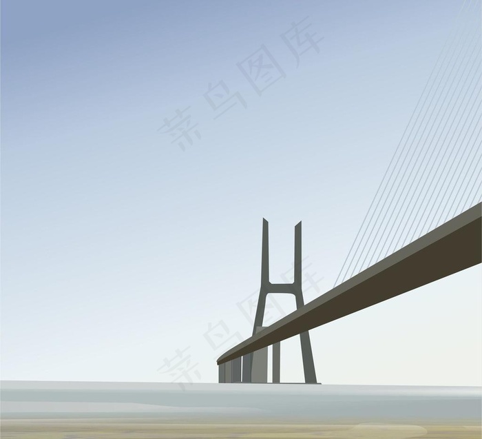 大桥图片cdr矢量模版下载