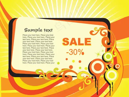 漂亮的背景矢量- 30销售