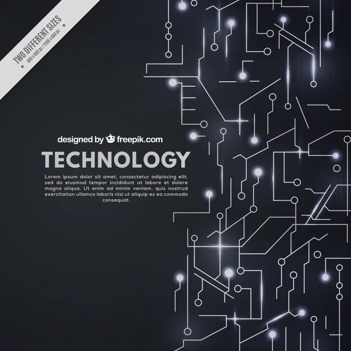 灰色科技感线路背景素材ai矢量模版下载