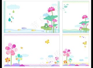 梦幻矢量花纹图片