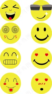 各种卡通笑脸