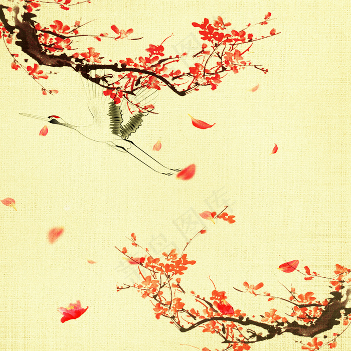 古风唯美风景电商直通车主图背景