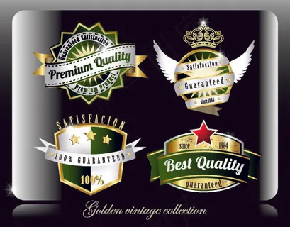 时尚的啤酒瓶标签设计矢量素材03