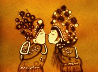 圣彩创意沙画图片