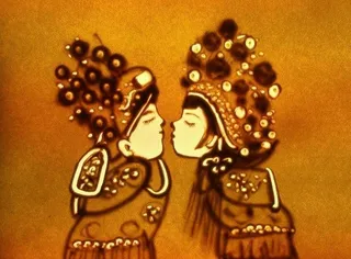 圣彩创意沙画图片