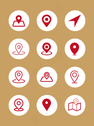 卡通名片我的常用地址图标手机icon素材