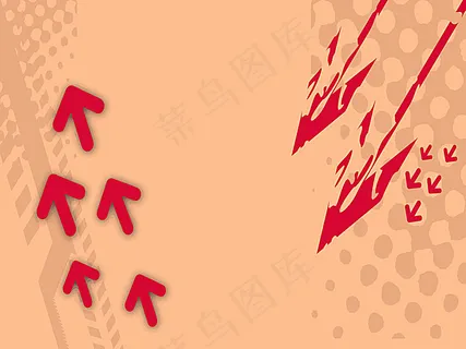 动感箭头和半调背景