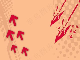 动感箭头和半调背景