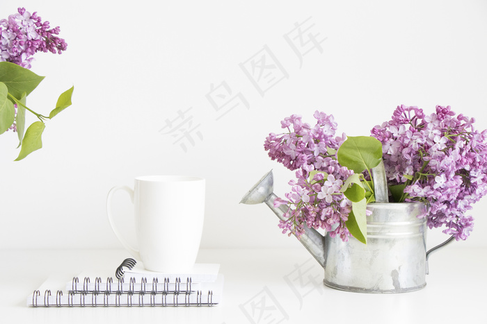 简约小清新文艺风插花静物摆拍背景