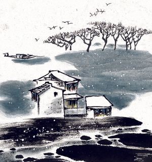 江南水乡冬季风韵