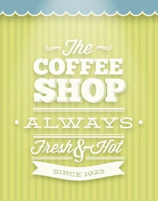 咖啡海报背景矢量素材图片