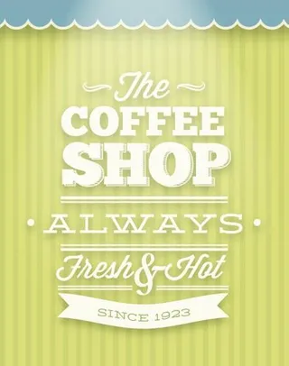 咖啡海报背景矢量素材图片