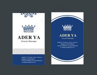 欧式高端名片模板