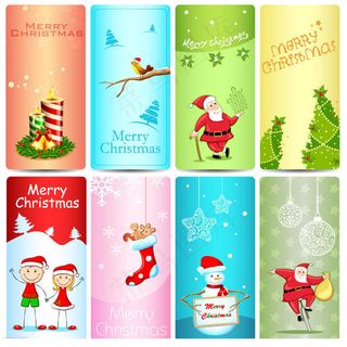 圣诞贺卡背景设计矢量素材