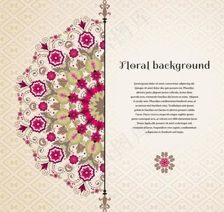 欧式花纹背景图片